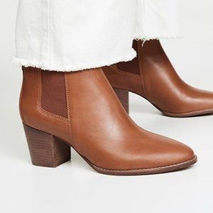 Madewell Leather Regan Boot English Saddle